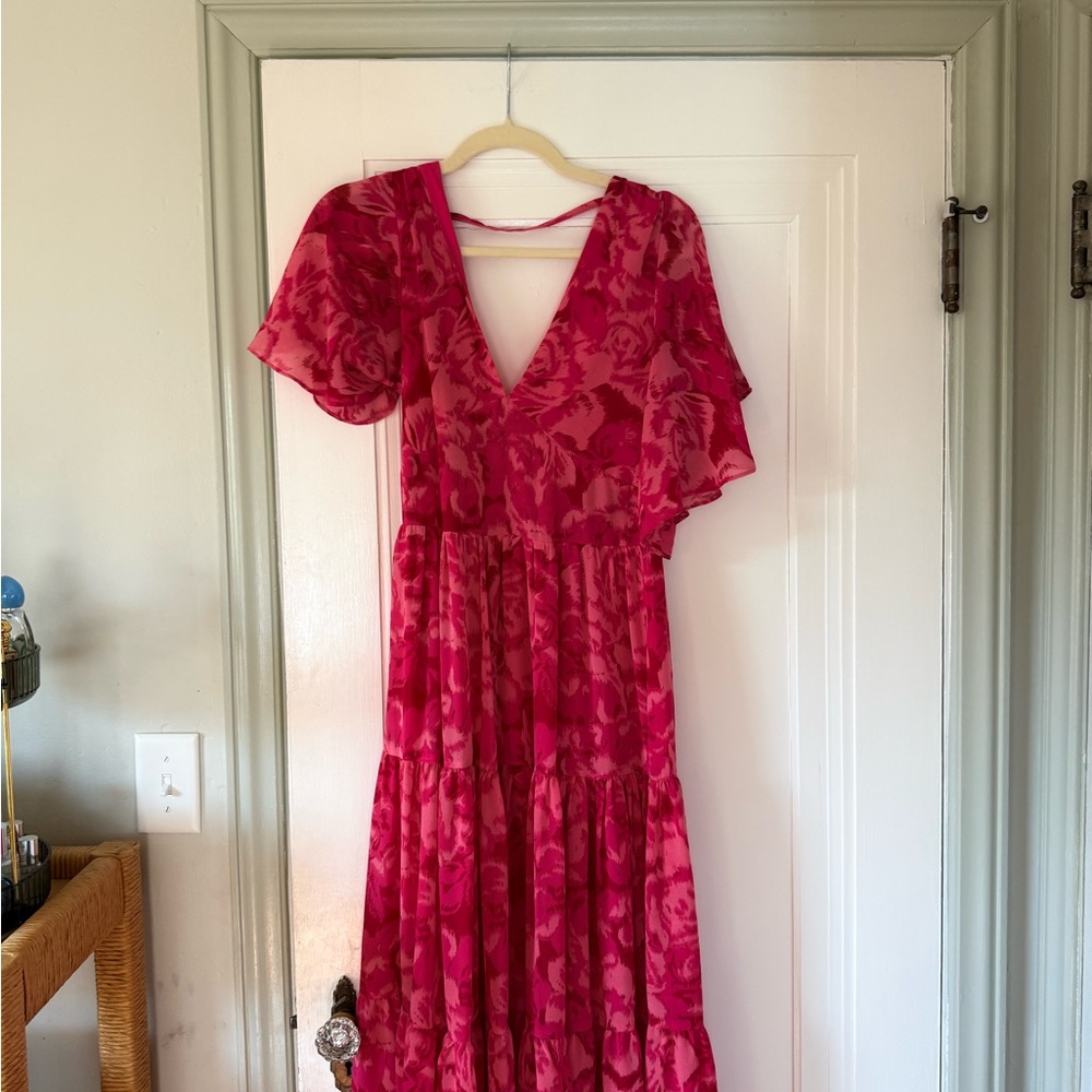 Vibrant Pink Maxi Dress - Picture 2 of 3